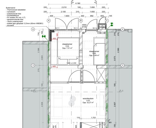 Floorplan - Da Costakade 105H, 1053 WR Amsterdam